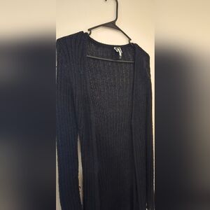 Forever 21 Black Open-Front Cardigan